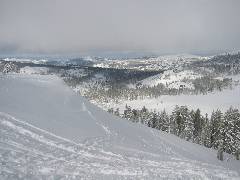 side view of the avalanche area